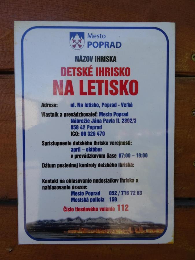 Villa Rekreacny Dom Tyrkys Poprad Exterior foto